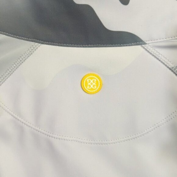 G/Fore 1/4 Zip Top Men's M Gray Gradient Camo Nimbus Tech Interlock Performance - Picture 9 of 12